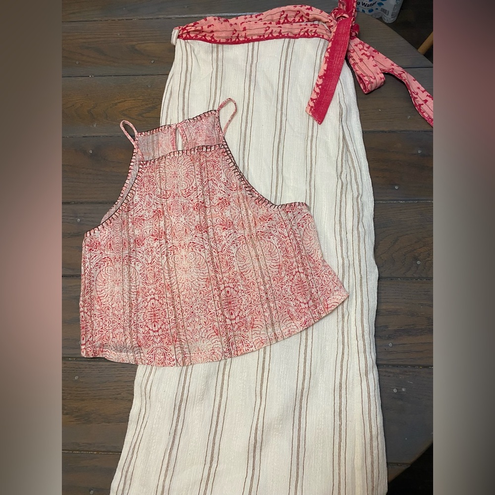 Free people summer tank and skirt set, xs